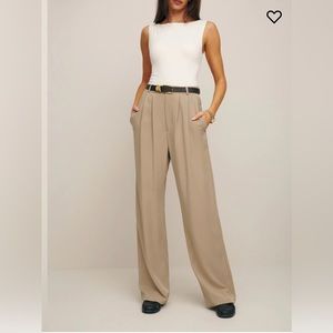 Reformation Mason Pant SZ 0 in Khaki